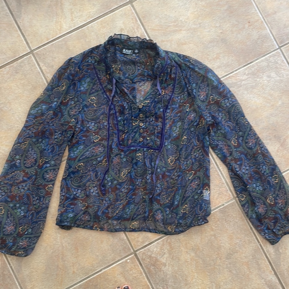 Sheer Flowy Blouse